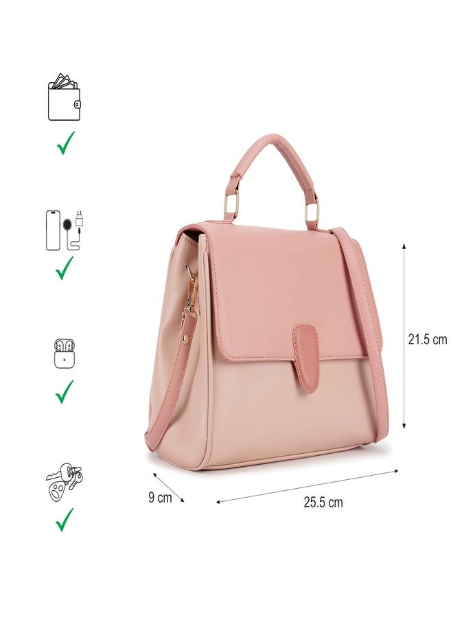 Fastrack Daily Drip Satchel Bag for Women | Medium Size with Magnetic Flap, Top Zip Closure, Inner Access Pocket & Detachable Sling Strap | Stylish 4.9L Satchel for Everyday Use - Image 4